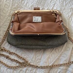 A New Day Gold and Green Chain Purse